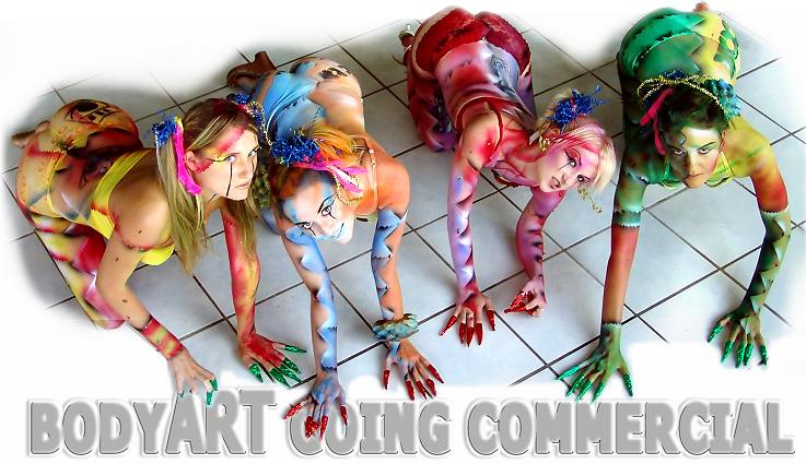 Commercial Bodypainting for promotion purposes