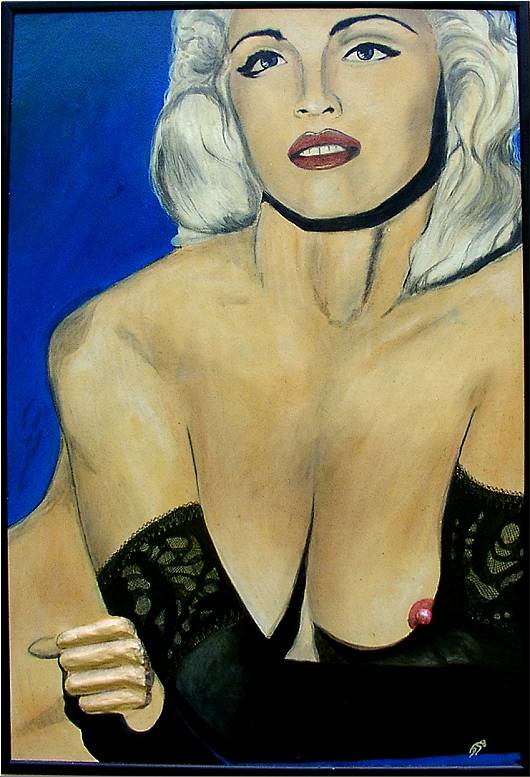 Madonna painted by Christine Dumbsky