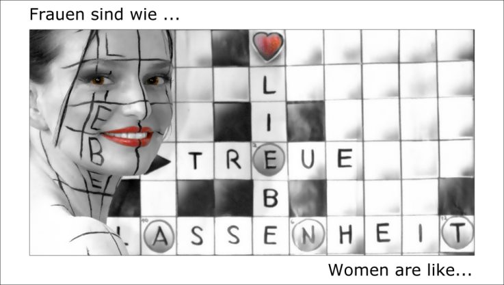 Kreuzworträtsel - crossword riddle BODYART