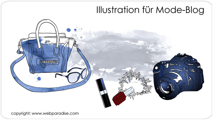 illustration, illustrationen fr Mode Blog Style Story - design by Christine Dumbsky, www.webparadise.com