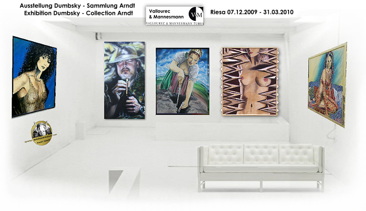 Ausstellung - Exhibition - Show - Vallourec Mannesmann Riesa - Christine Dumbsky Gemälde - Sammlung Arndt