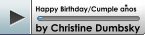 happy birthday song written by Christine Dumbsky